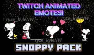 Twitch Animated Emotes SNOPPY PACK product image (2)
