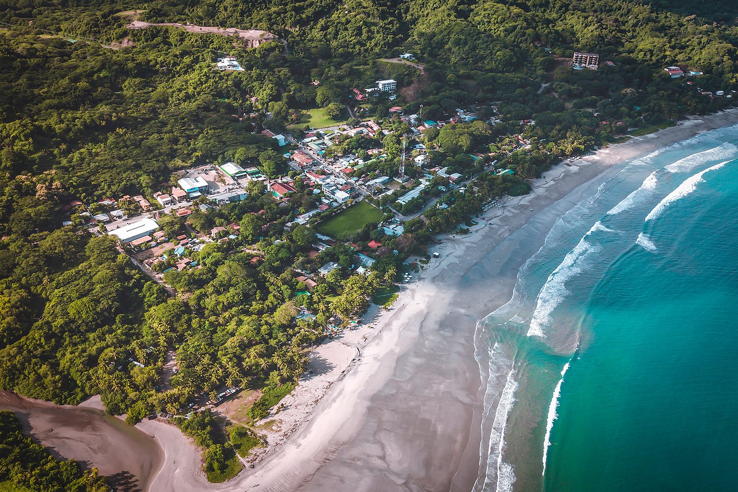 The town of Samara, Costa Rica
