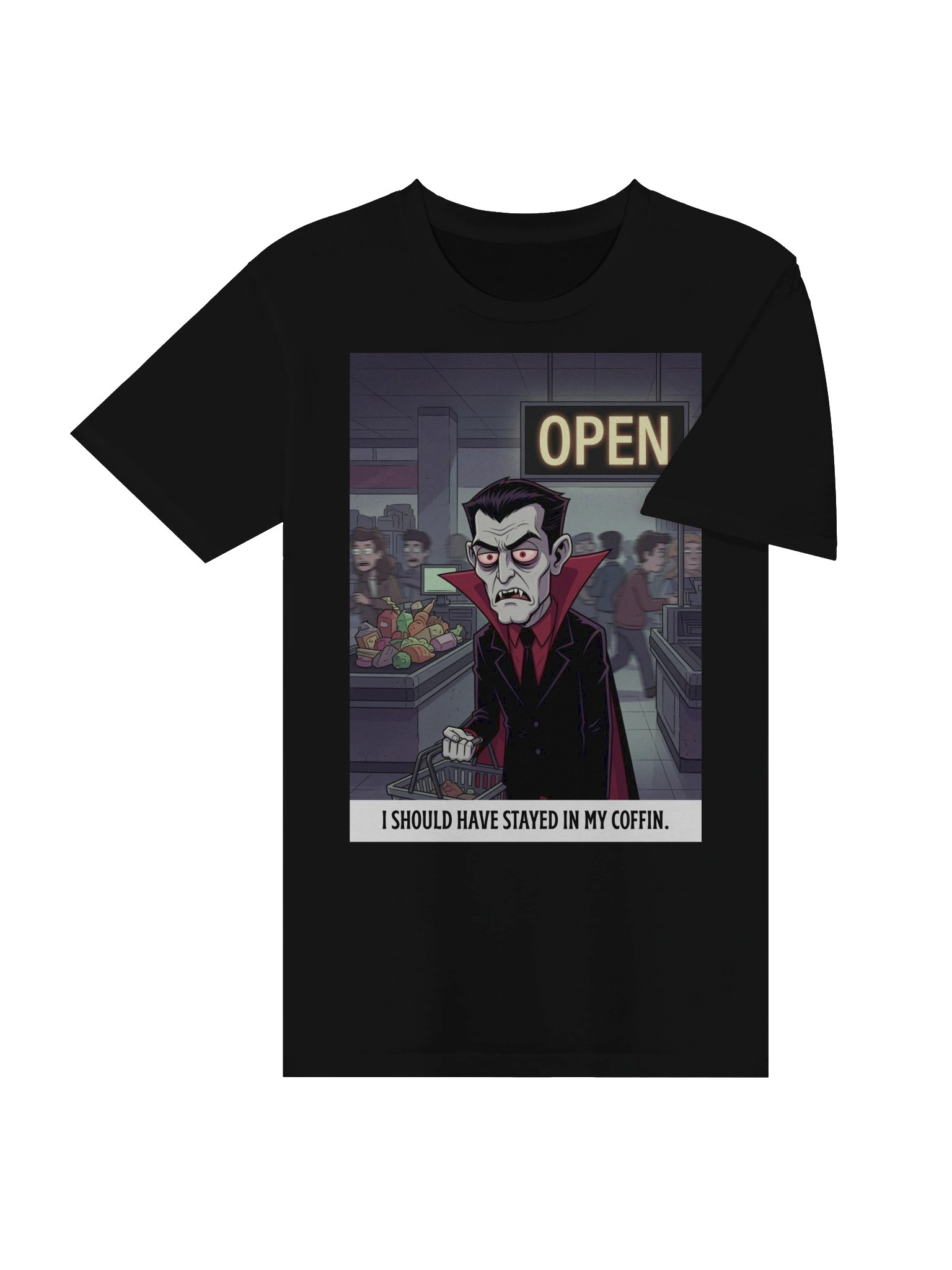 I Should Have Stayed In My Coffin Vampire Shirt – Gothic Streetwear Apparel product image (4)