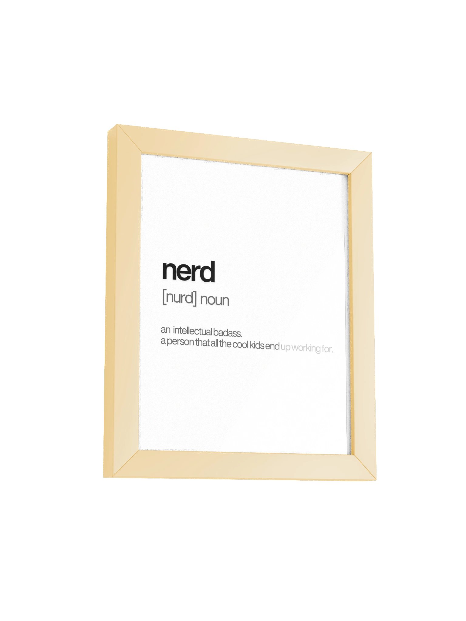 Framed High-Quality Nerd Poster (in) product image (2)