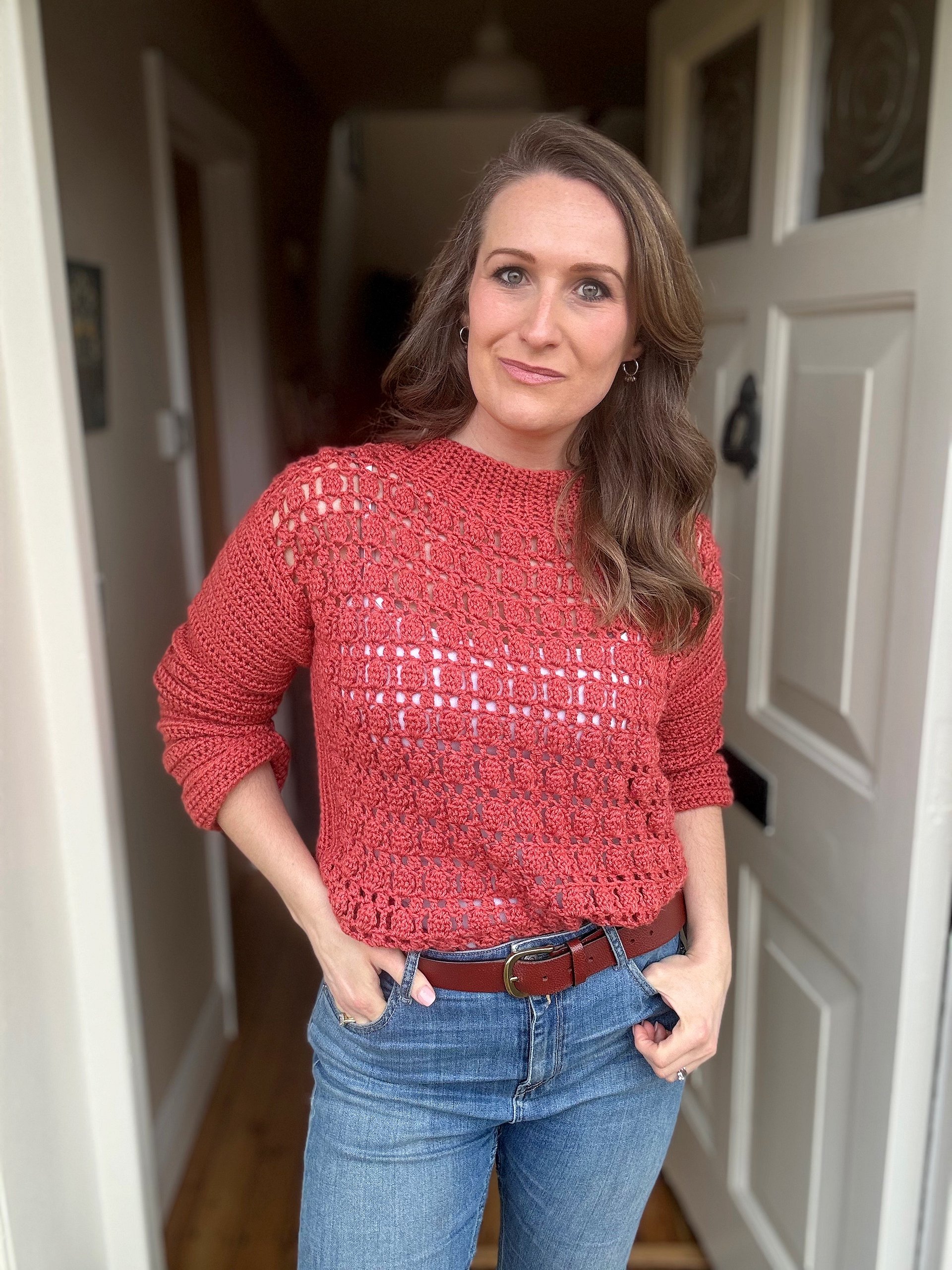 Textured Crochet Sweater Pattern / Florence Jumper Pattern / Crew Neck Sweater / Turtle Neck Pullover Pattern Pdf product image (2)