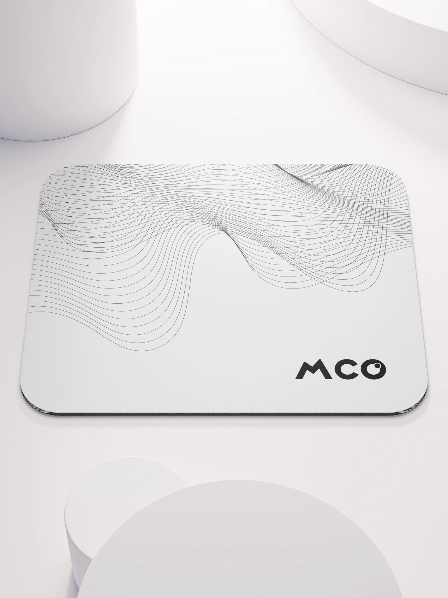 MCO Wave Minimal New Logo Mouse Pad White product image (2)