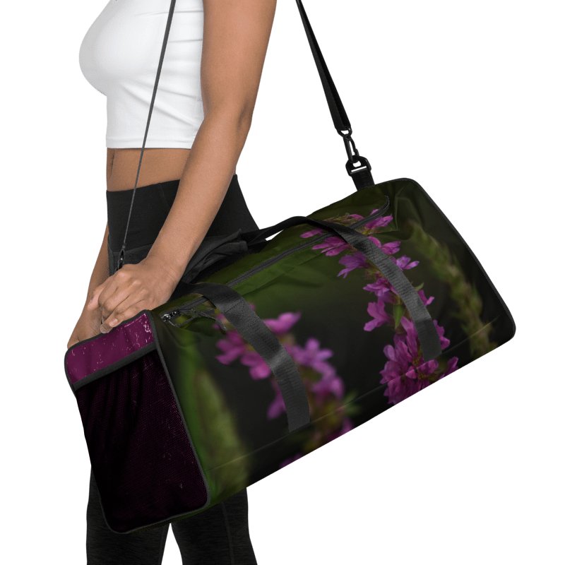 Travel bag - Purple blossoms against a dark background product image (1)