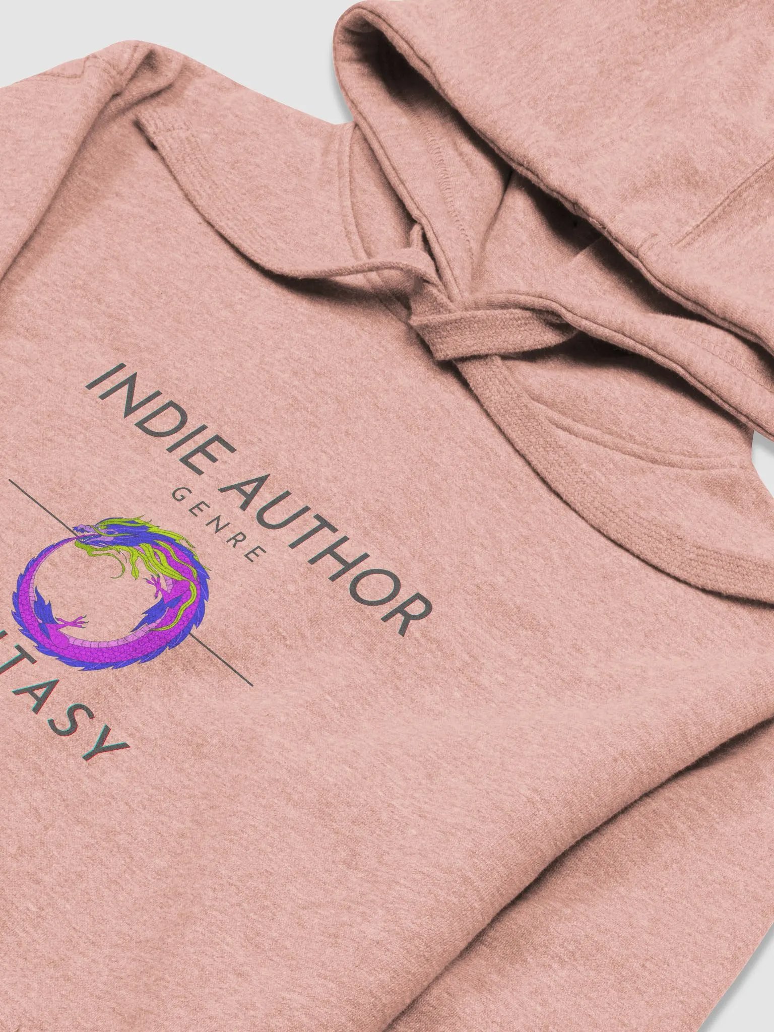 Indie Author Genre Fantasy Dusty Rose Pink Unisex Hoodie product image (3)