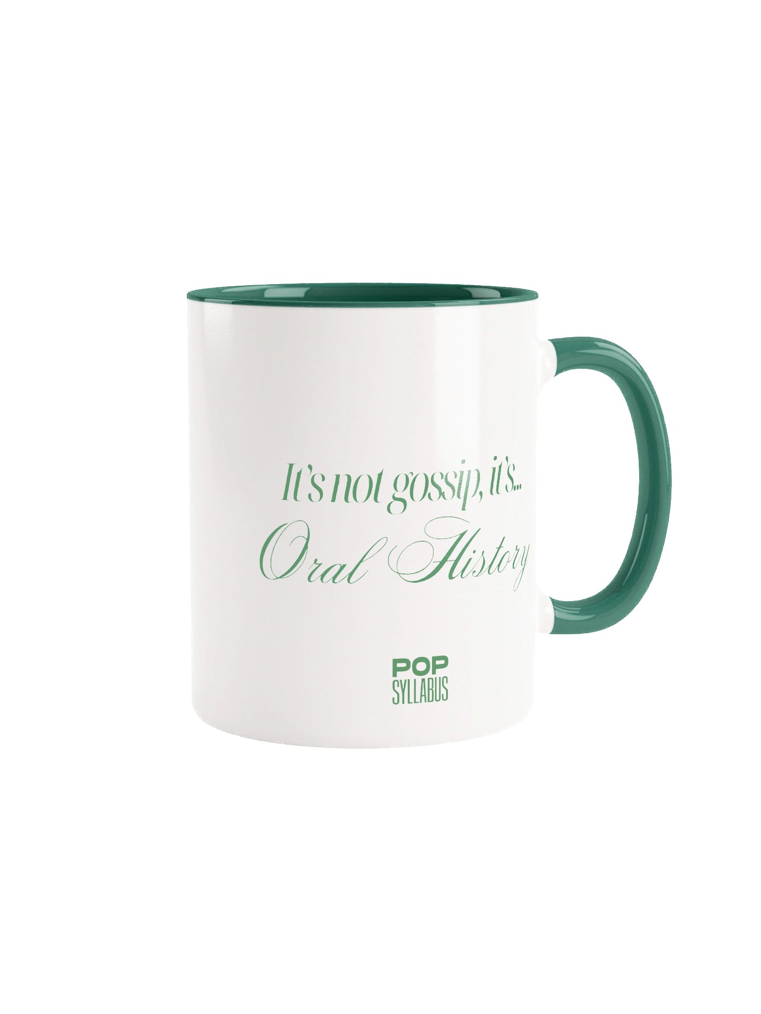 Oral History Mug Green product image (1)