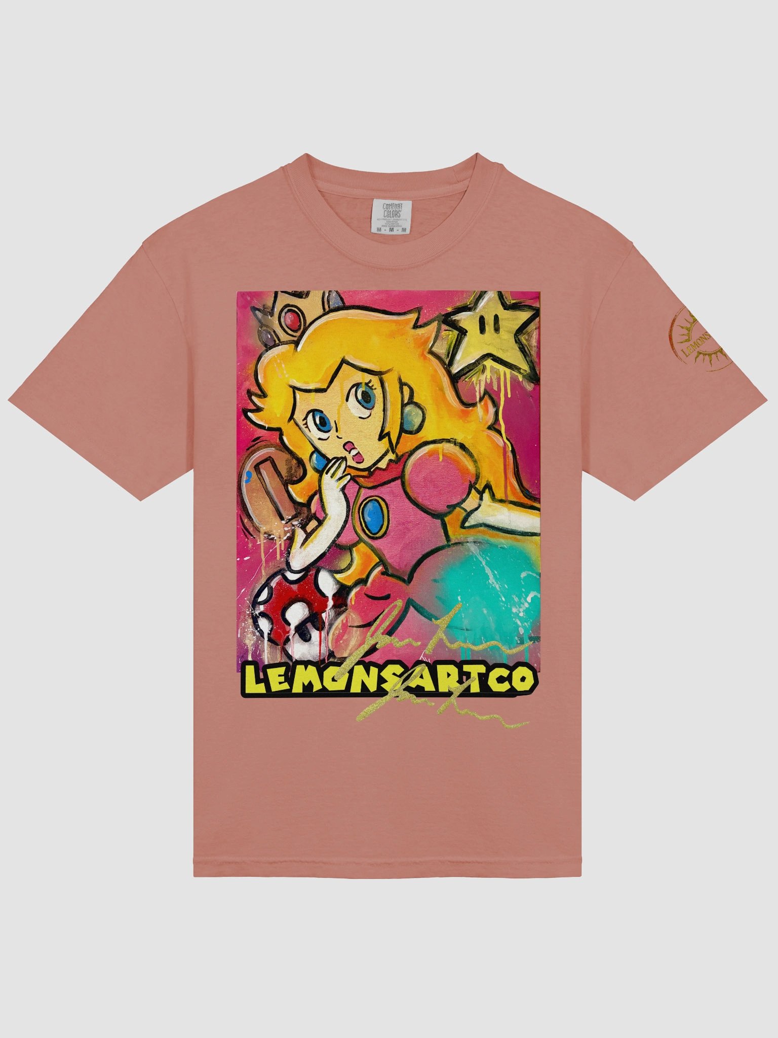Peach Graffiti Soft Cotton Tee product image (28)