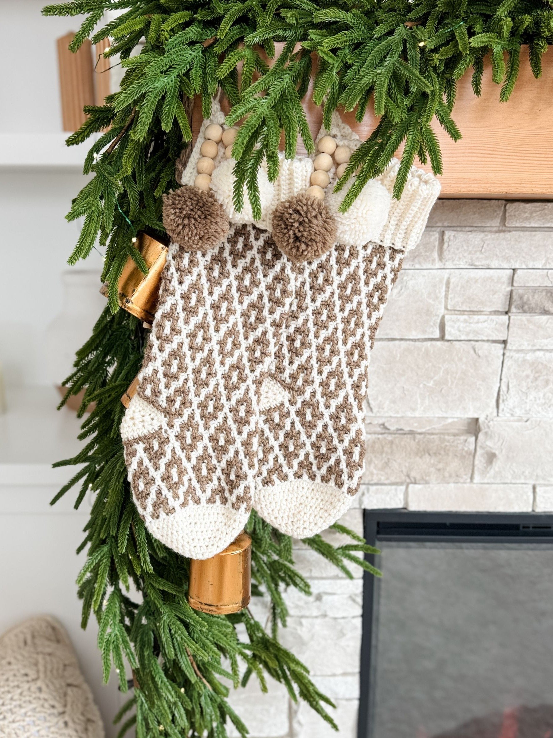 Merry Mosaic Stocking Crochet Pattern product image (3)