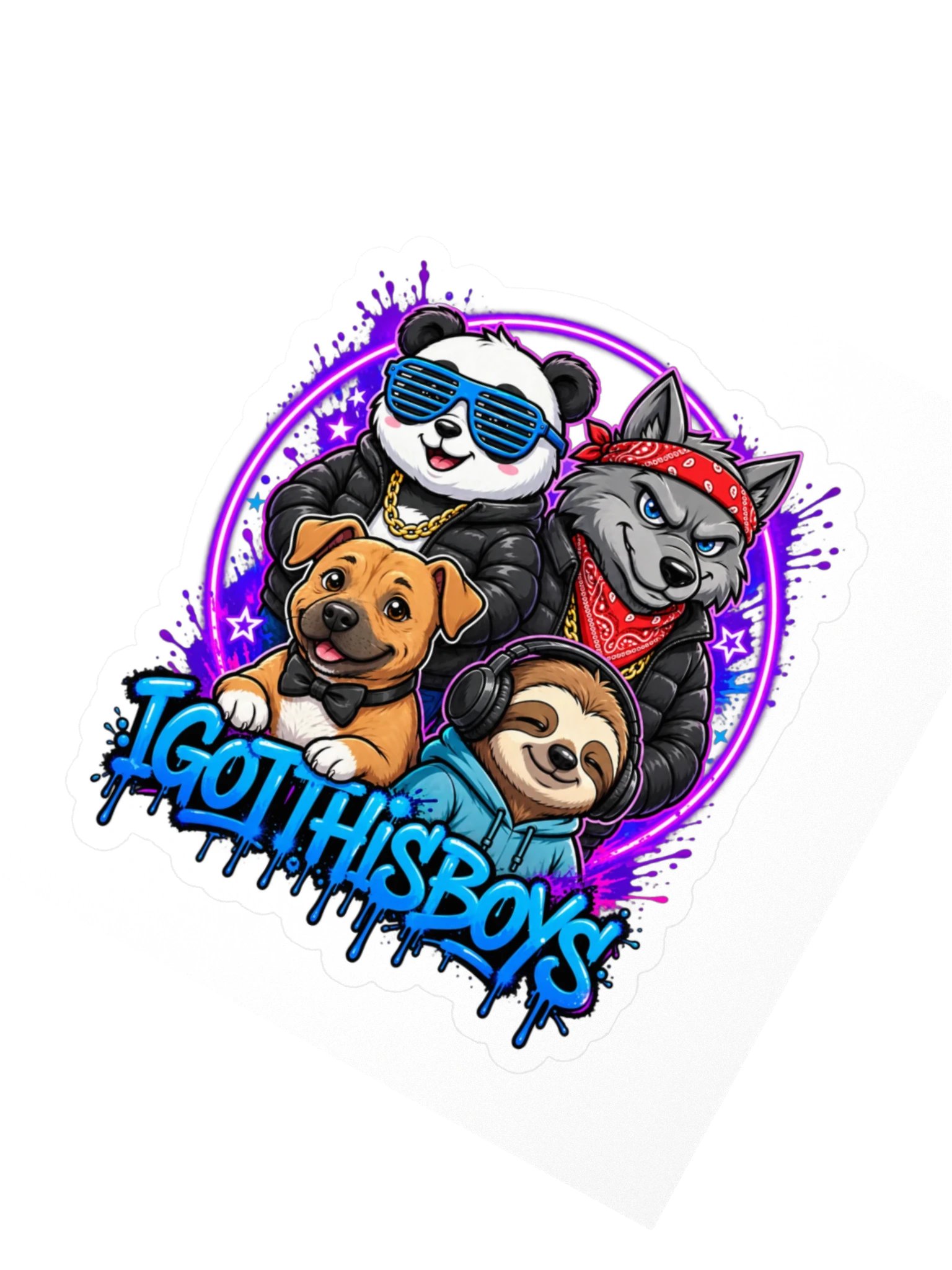 IGotThisBoys Squad Kiss Cut Sticker product image (2)