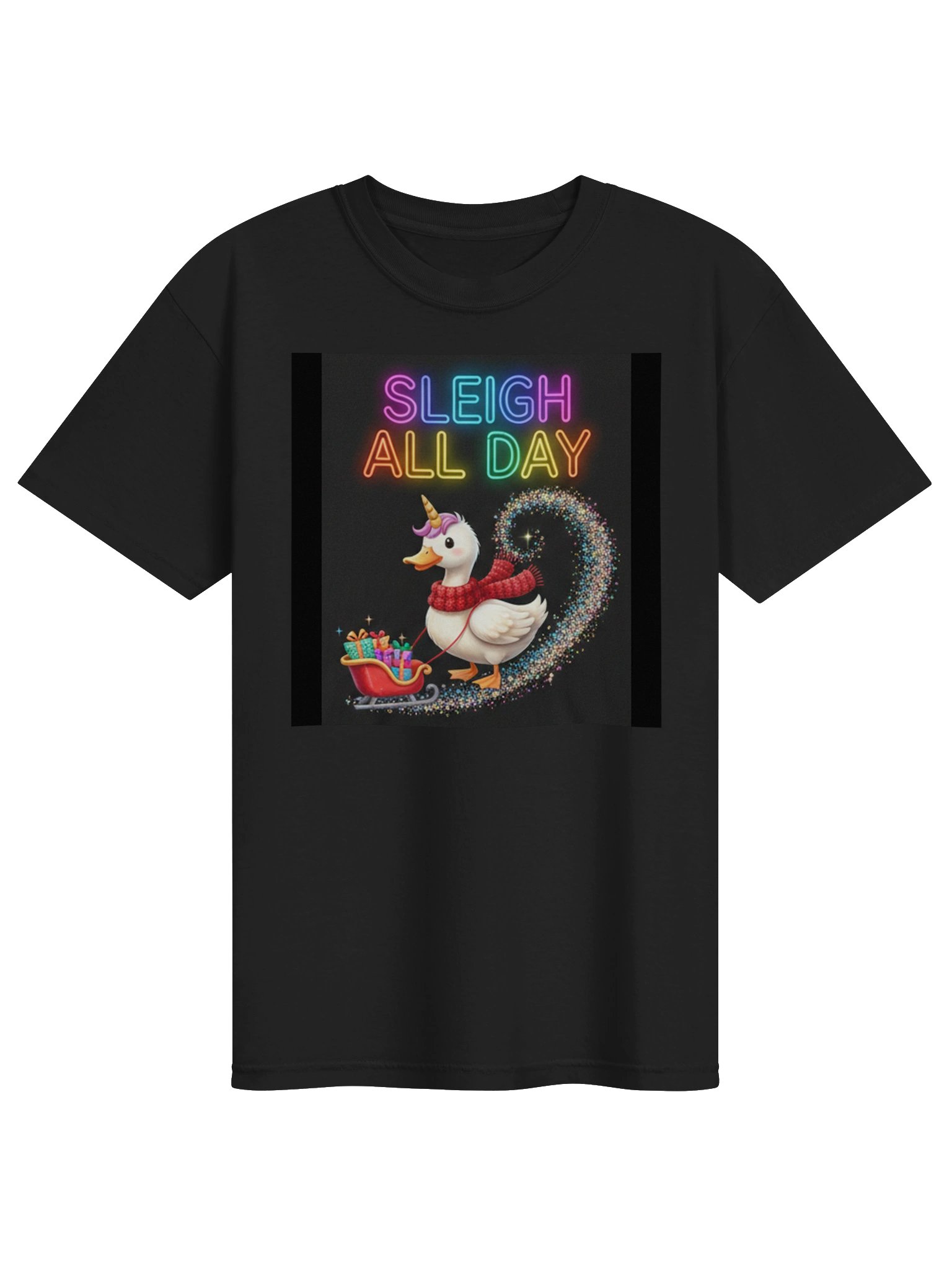 Sleigh All Day Duckicorn Holiday Tee product image (1)
