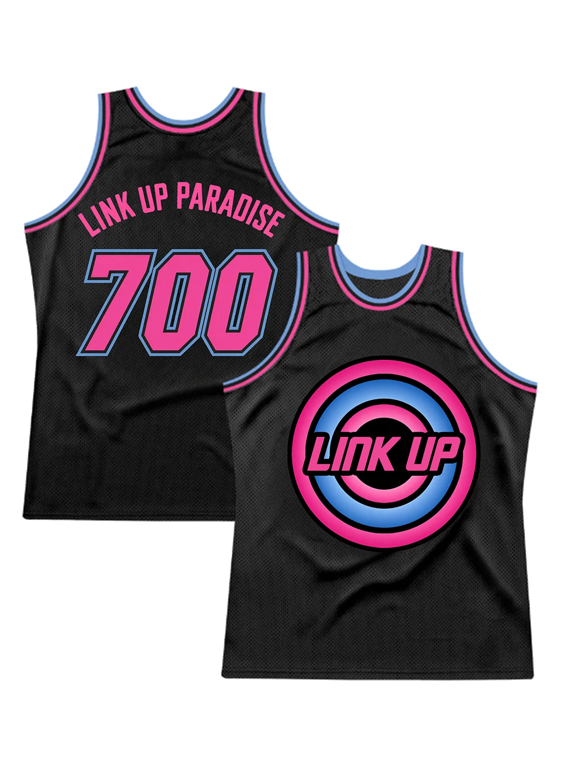 Link Up Basketball Jersey Pink and Blue product image (1)