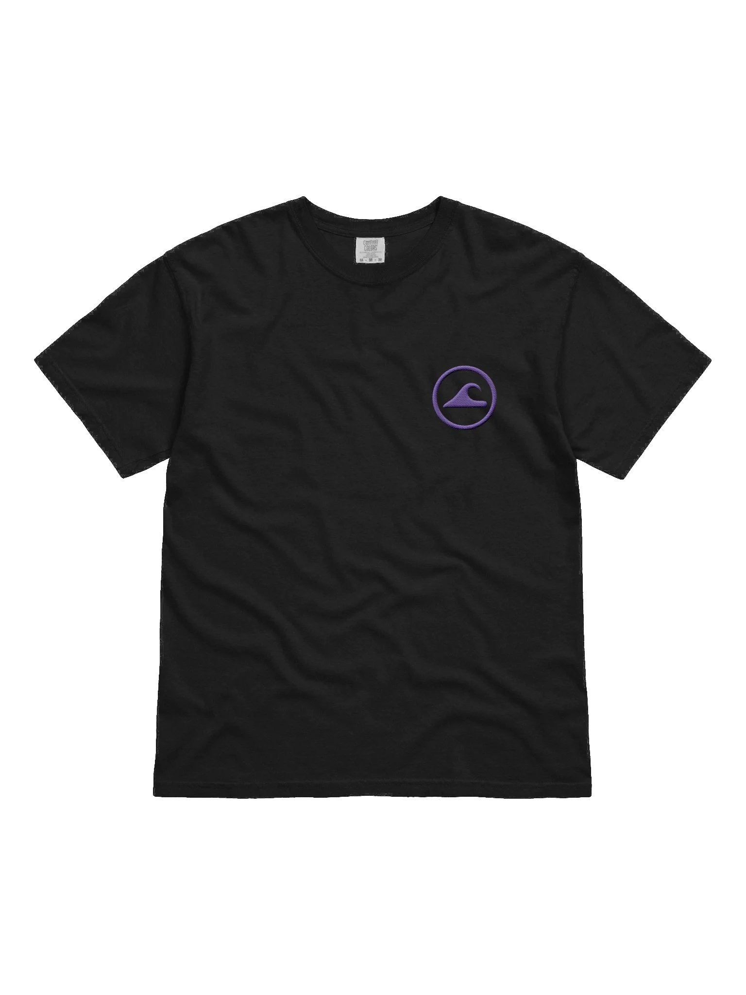 Embroidered Wave Rider Comfort Colors Garment-Dyed Heavyweight T-Shirt (Midnight) product image (1)