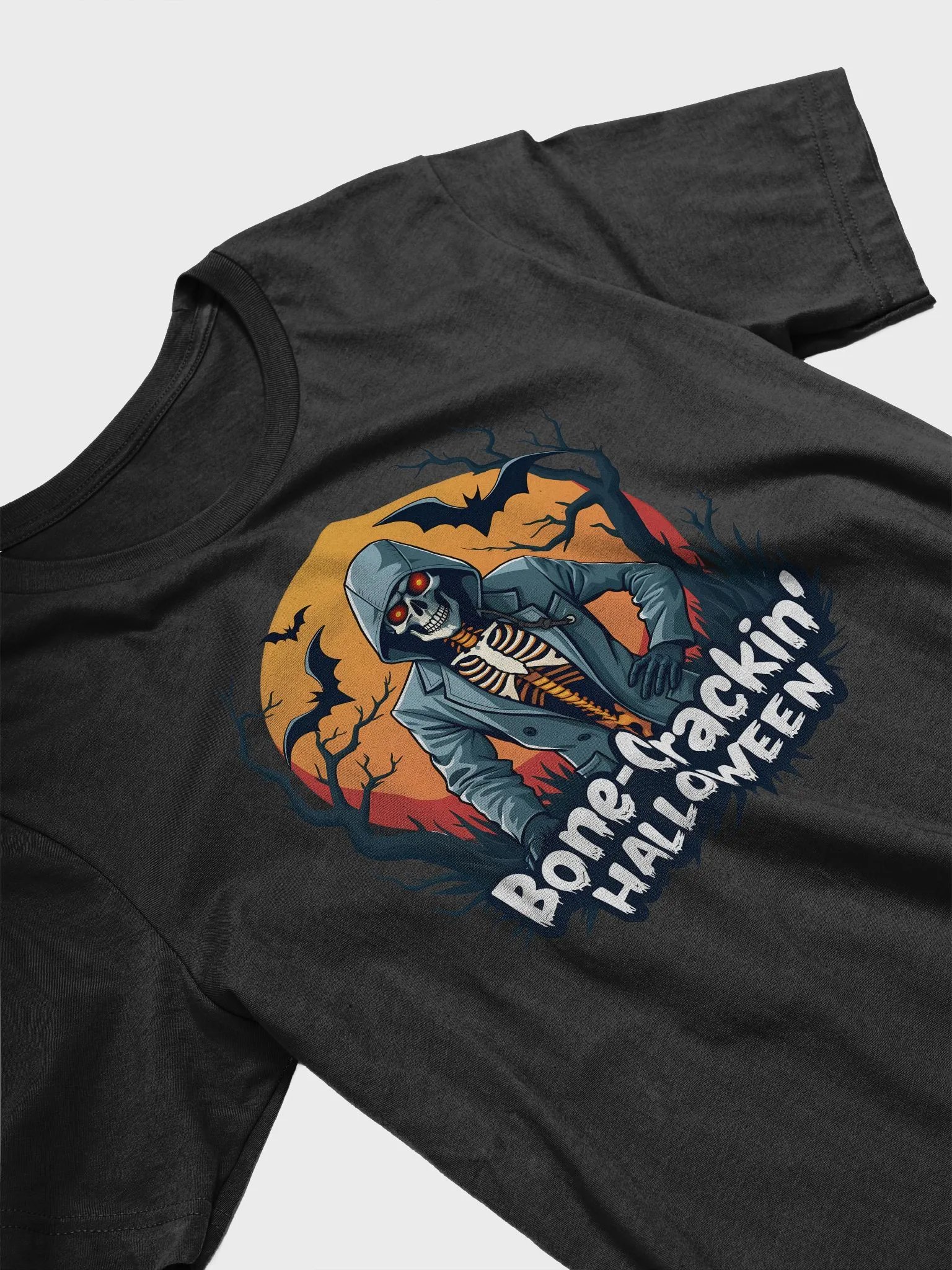 Bone-Crackin' Halloween Skeleton T-Shirt product image (9)