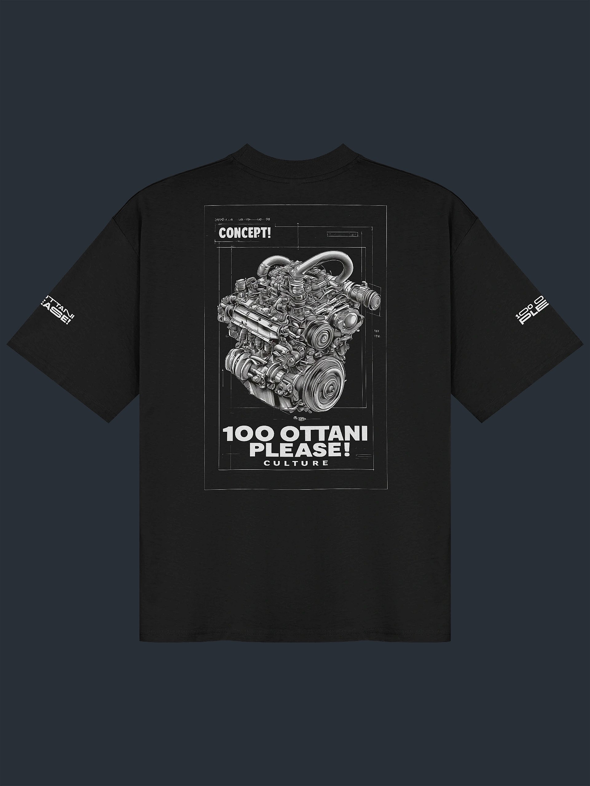 100 Ottani Please!™ Oversized Unisex Racing Streetwear Graphic T-Shirt | Sector Split Edition product image (1)