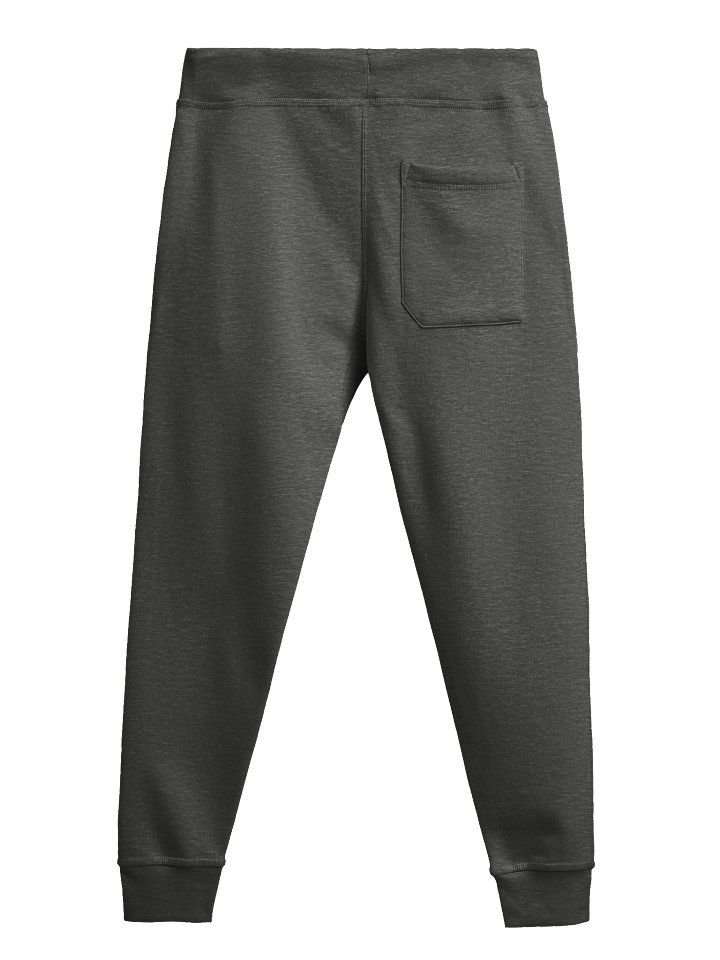 The Gatekeeper’s Key Fleece Joggers – Diagonal Dual Leg Print | Charcoal Heather | product image (2)