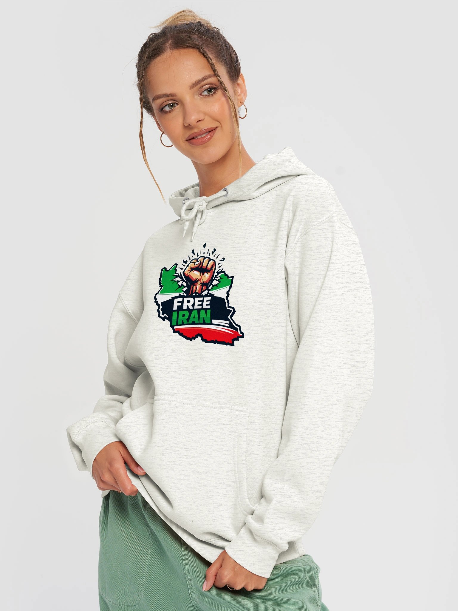 Free Iran Map Pride Women's Hoodie product image (14)
