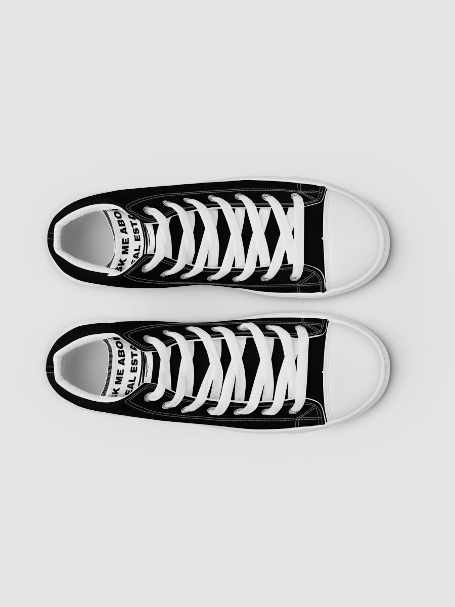 Ask Me About Real Estate - Women's High Top Canvas Shoes product image (5)