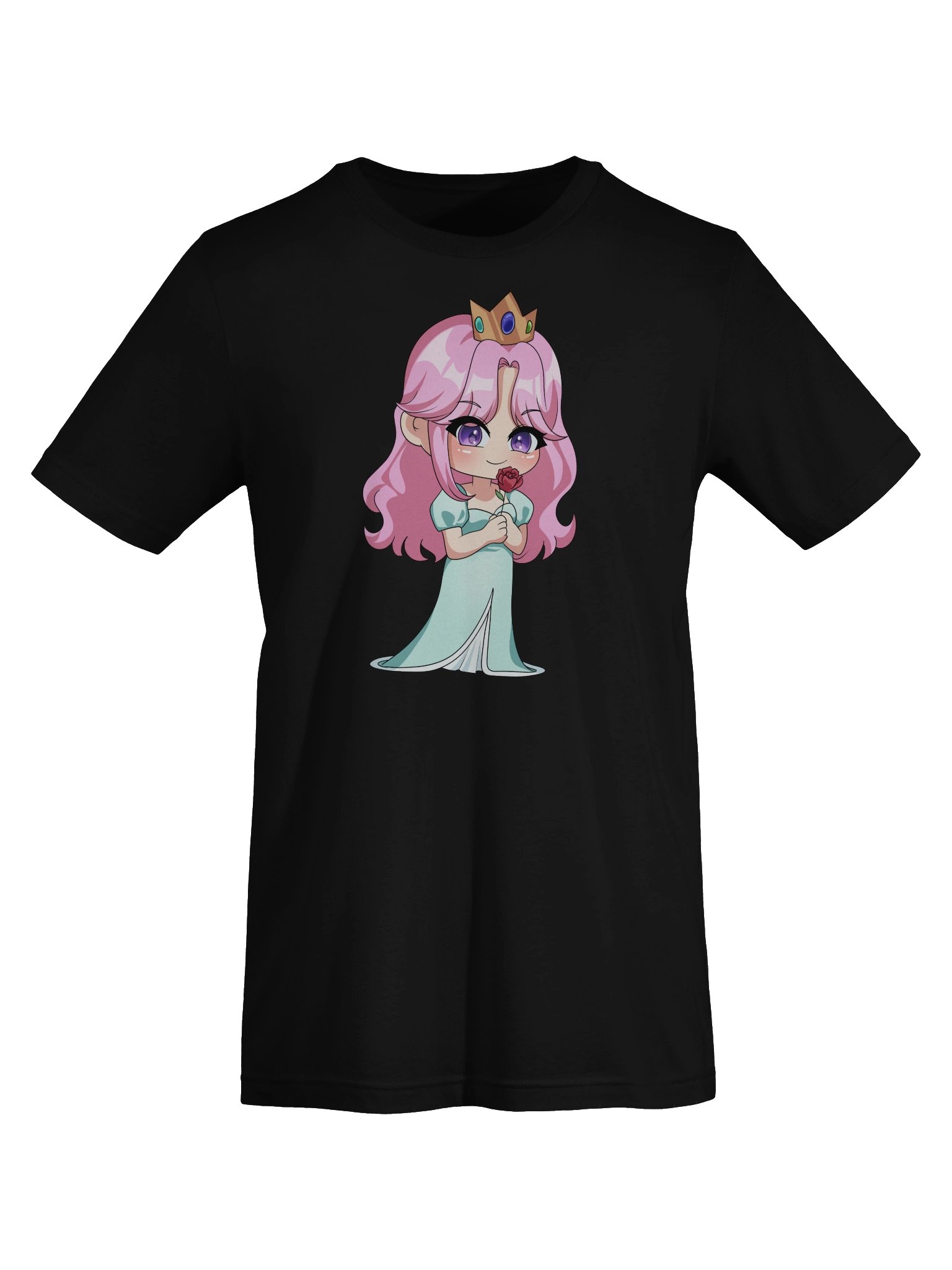 Chibi holding a rose tshirt product image (49)