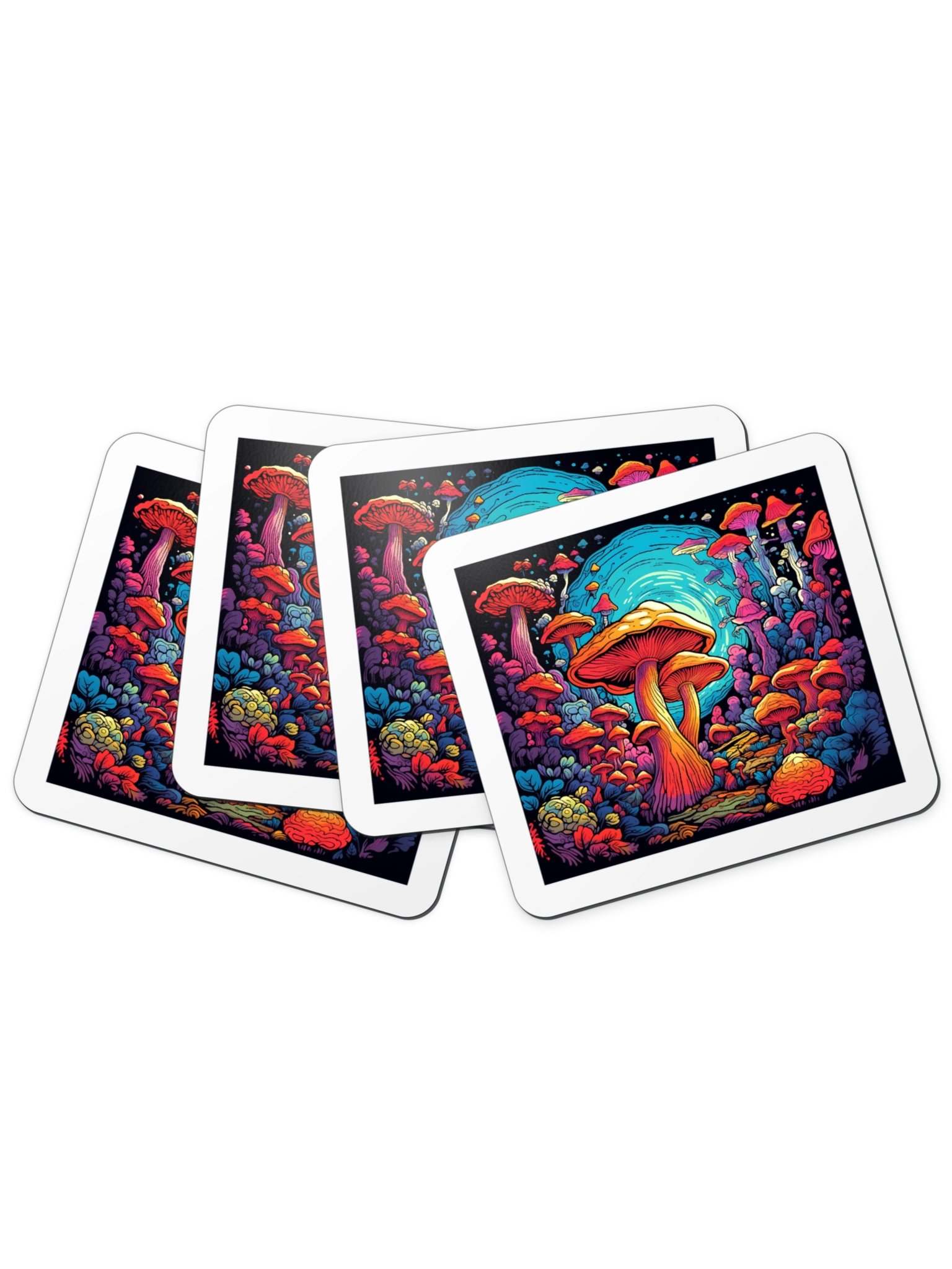 Psychedelic Mushroom Forest Magnet product image (9)