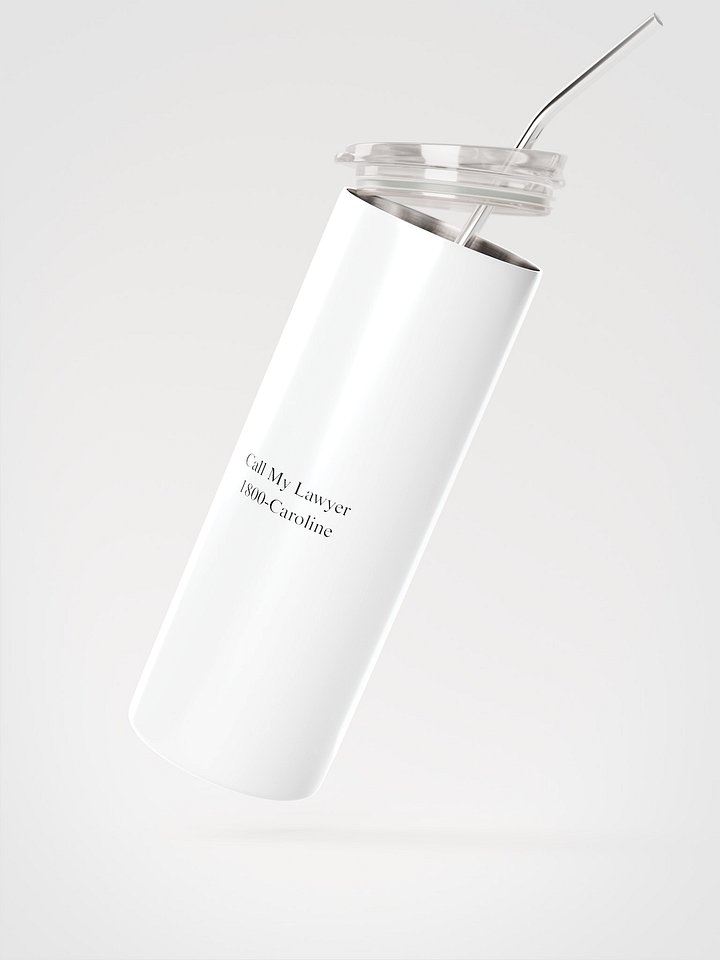 "Call My Lawyer" Stainless Steel Water bottle product image (2)