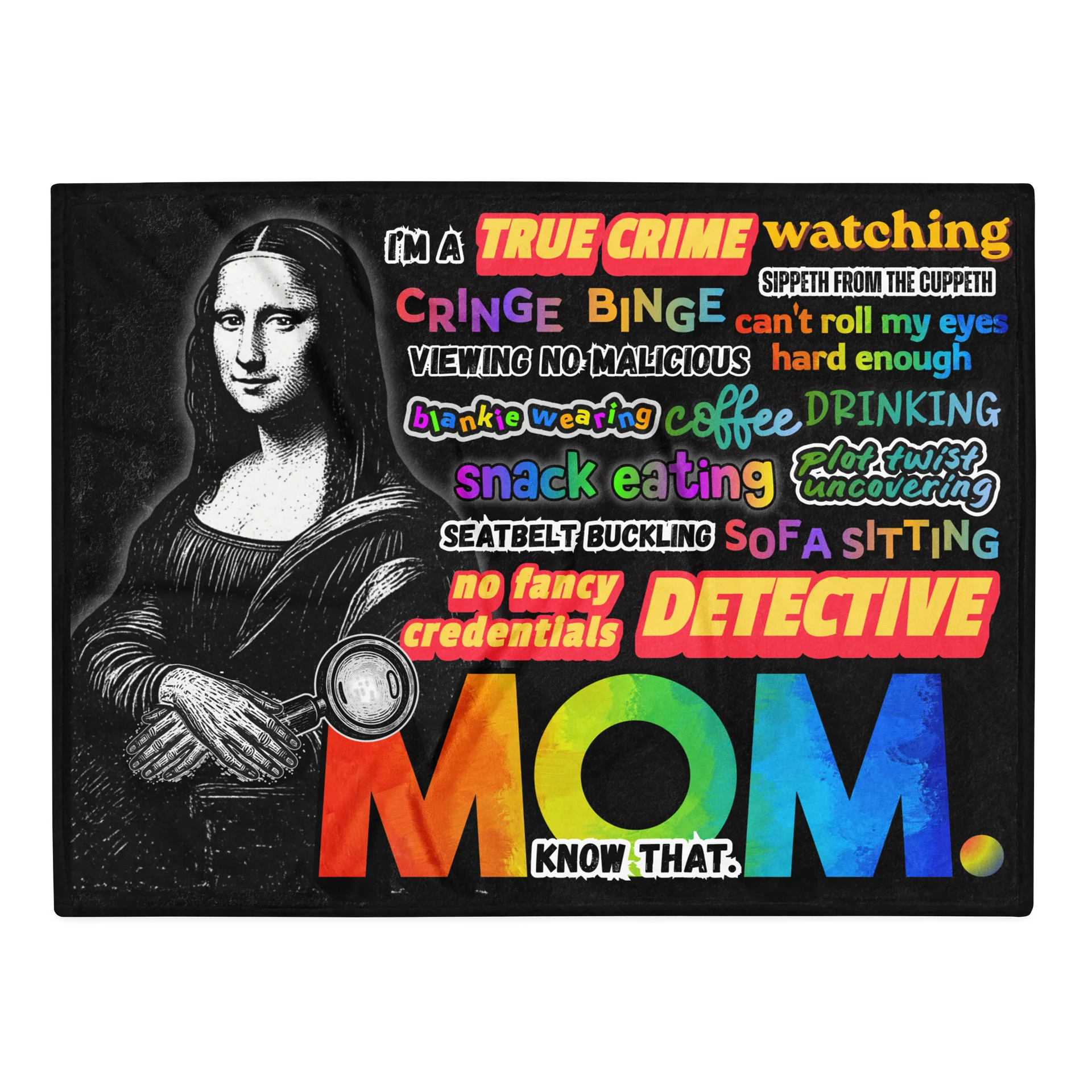 True Crime Mom Blanket Gift Cozy Throw product image (2)