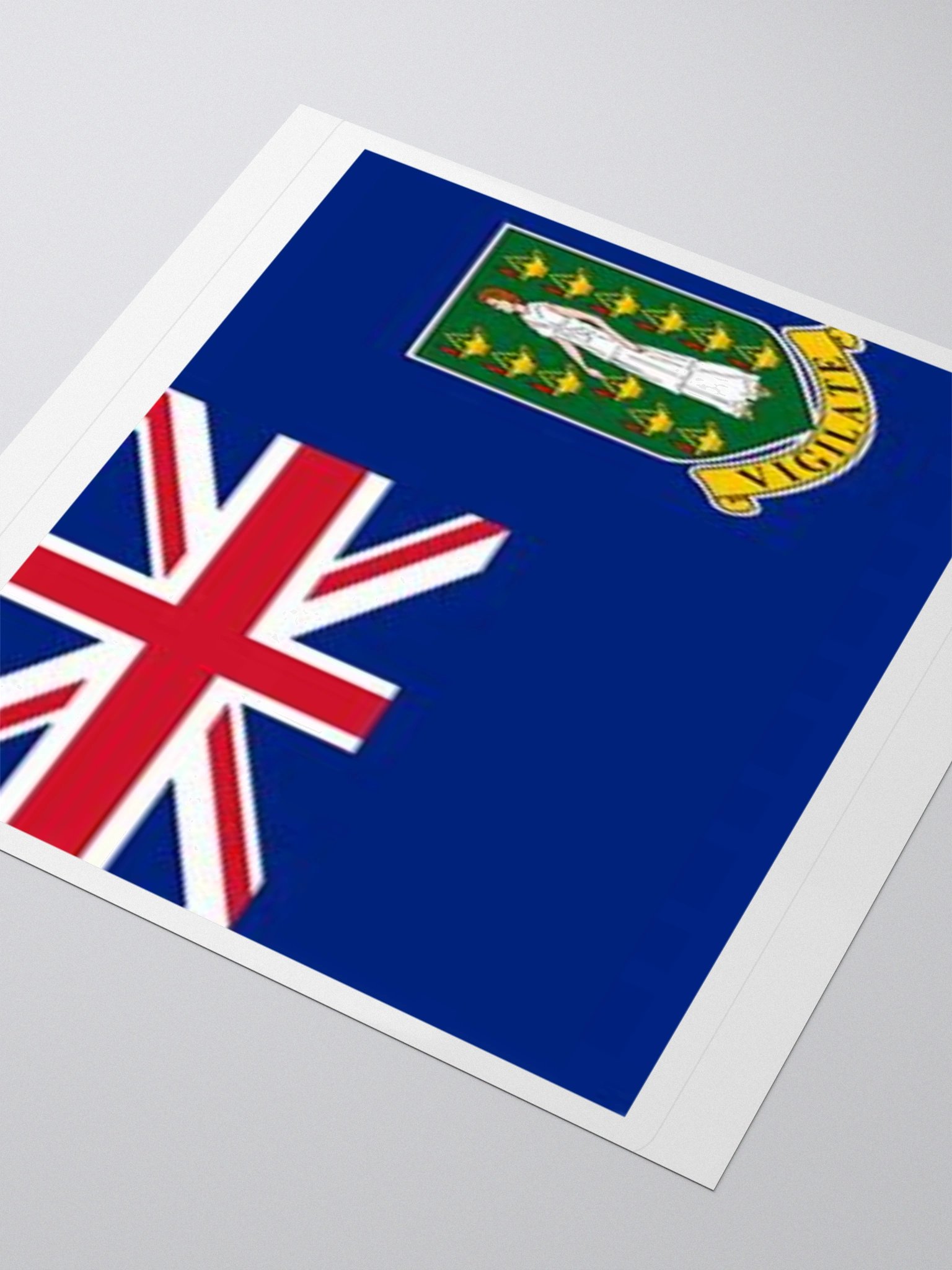 Exclusive British Virgin Islands Flag Kiss-Cut Stickers - High-Quality Vinyl, Multiple Sizes product image (7)