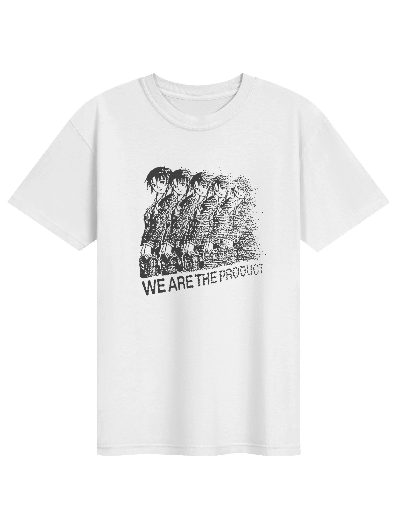 WE ARE THE PRODUCT ! T-shirt. white vers. product image (1)