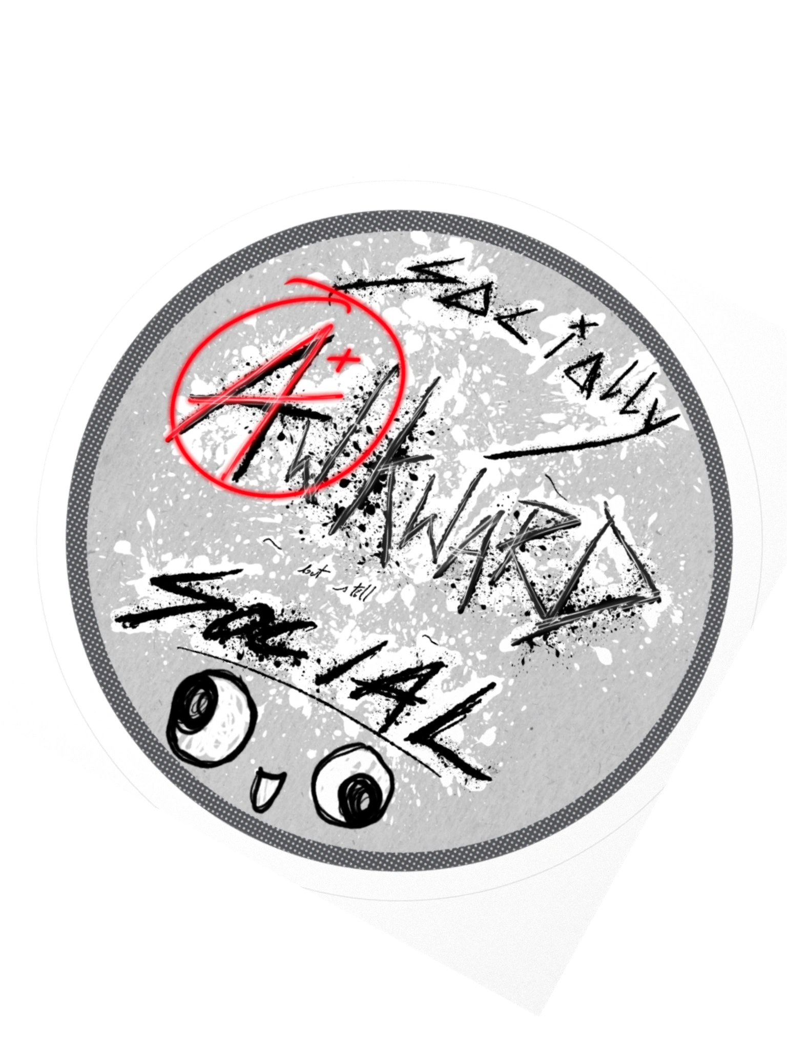 Socially Awkward but Still Social Sticker product image (5)