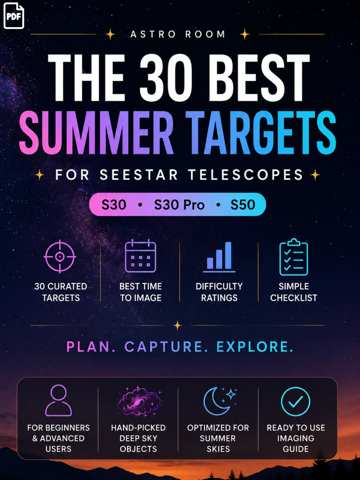 Top 30 Best Summer Targets for Seestar Telescopes product image (1)