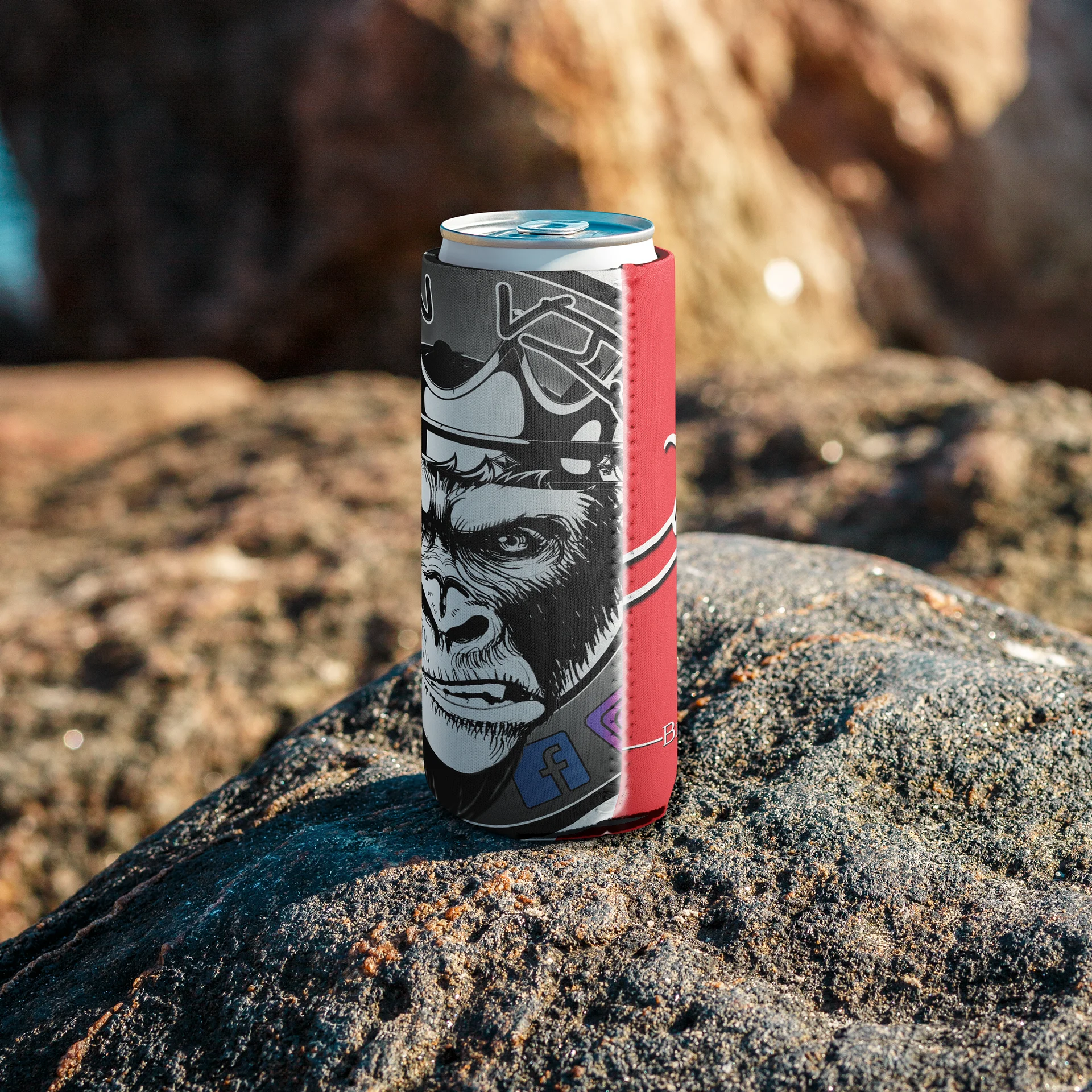 Signature 2 Gorilla Koozie - Red (slim) product image (7)