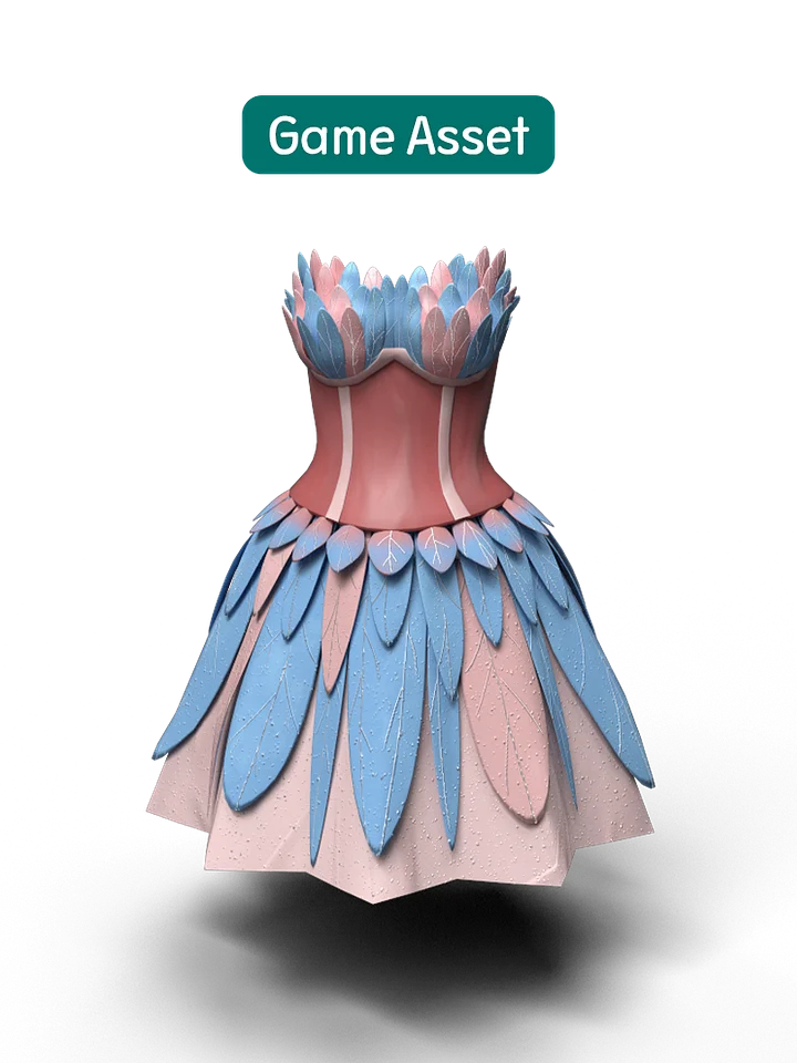 Swan Lake Dress, Fbx and Obj product image (1)