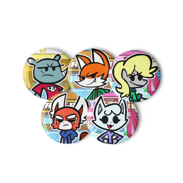 Top and RabRab Pin Buttons Set 2 product image (1)