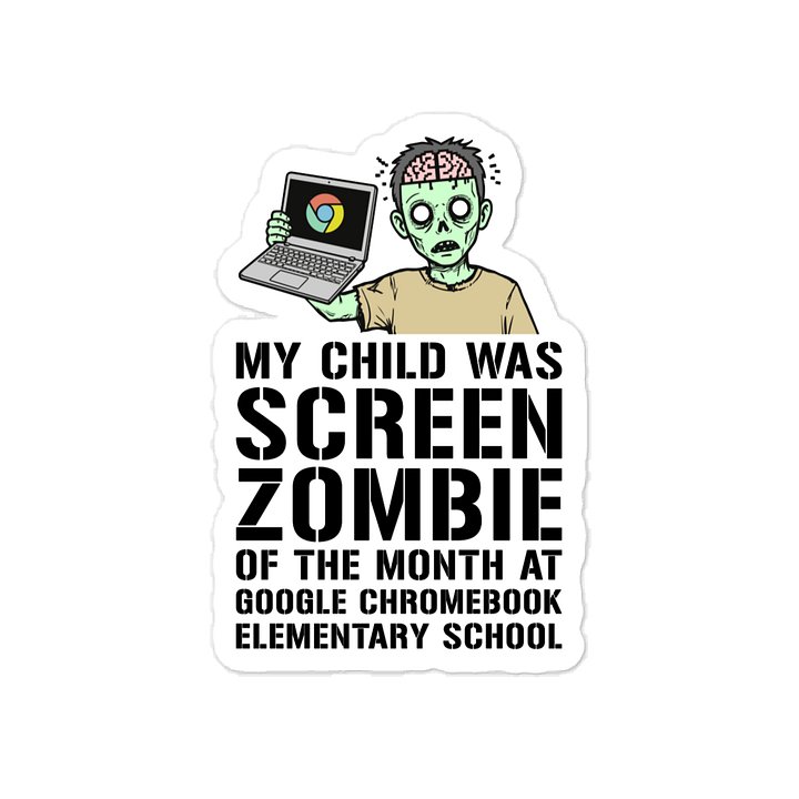 Chromebook Screen Zombie Sticker product image (1)