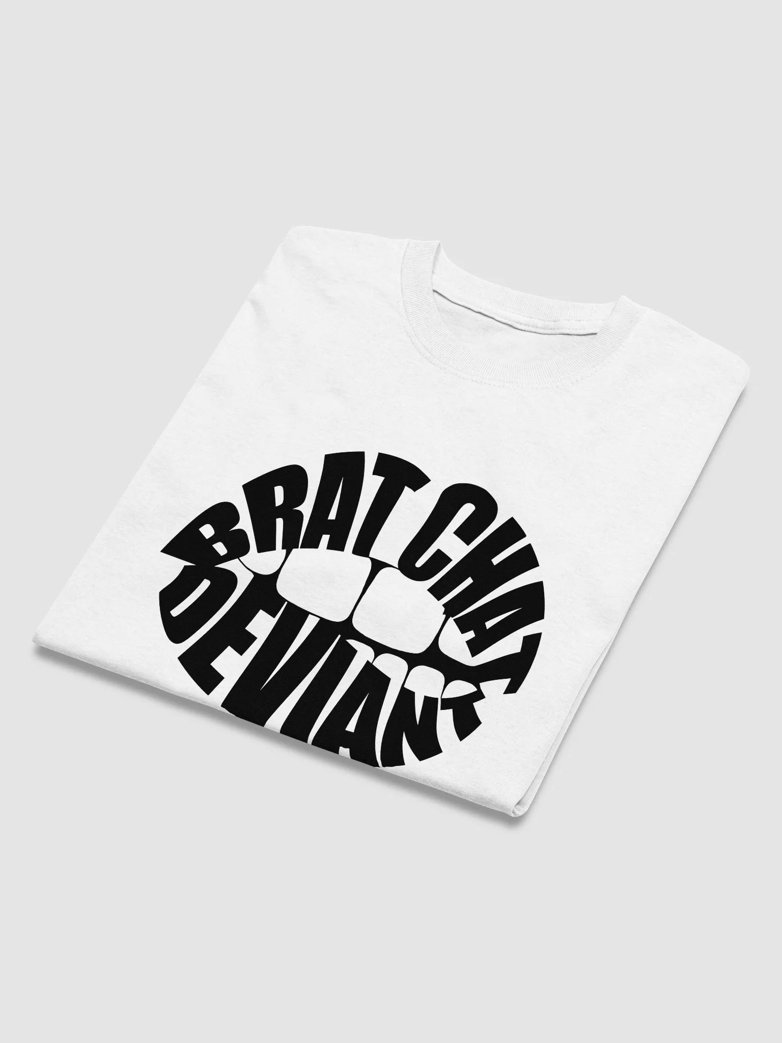 Brat Chat Deviant White Tee product image (4)