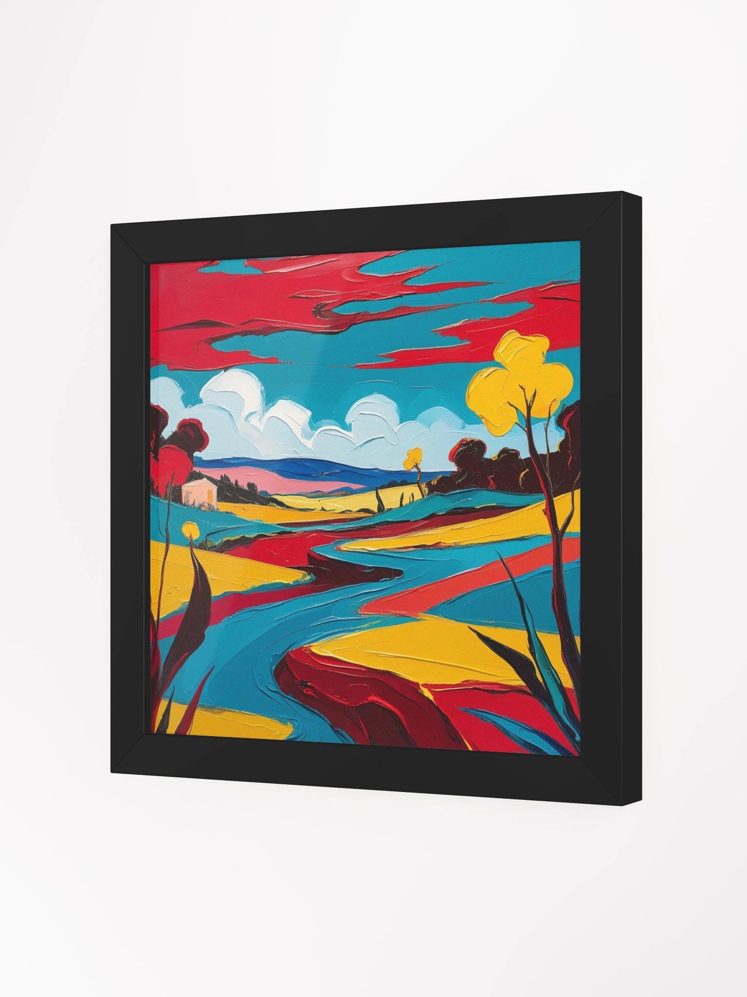 Vibrant Pathways: Framed Matte Poster product image (4)