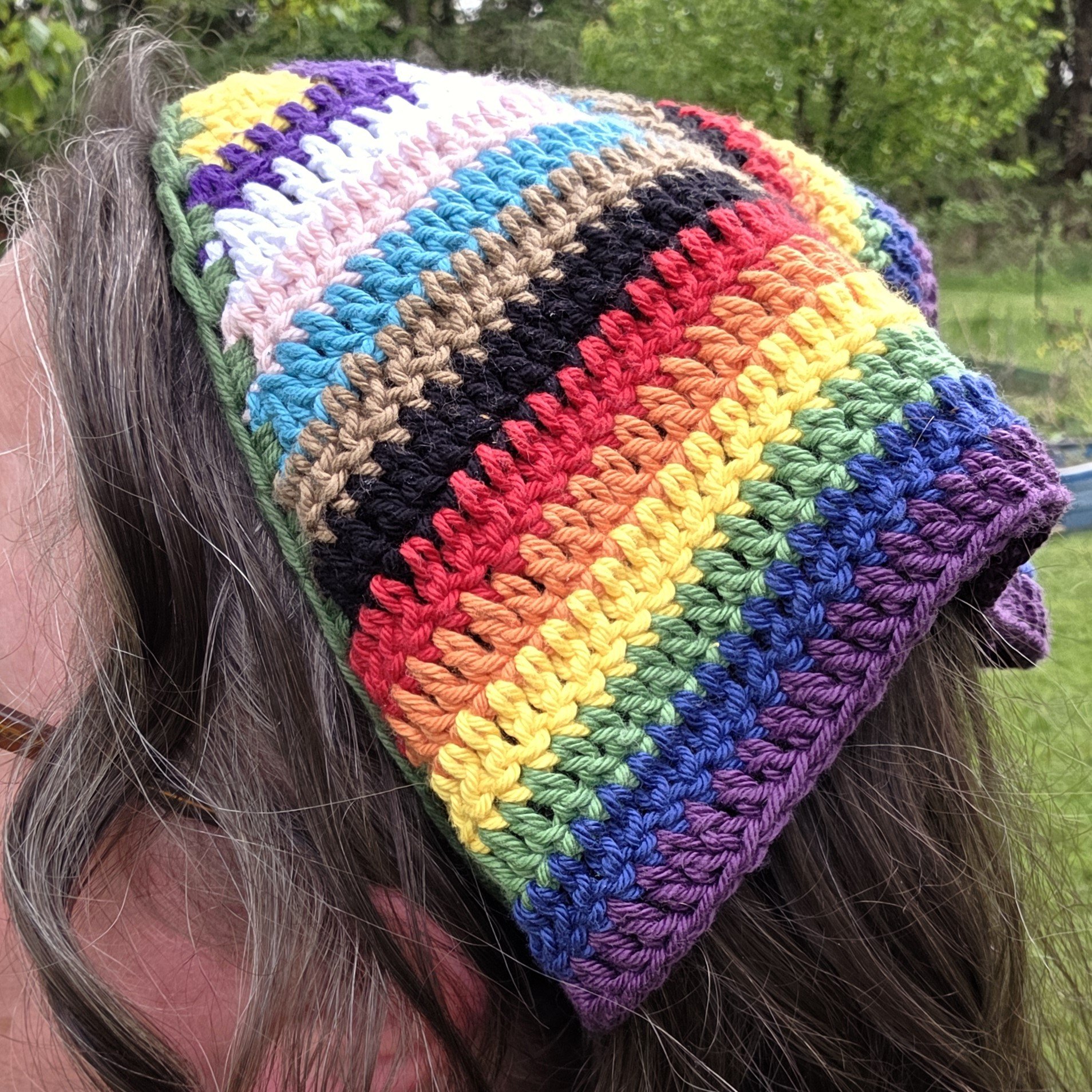 Crochet Pride Bandanas: Handmade Cotton Festival Accessory product image (2)