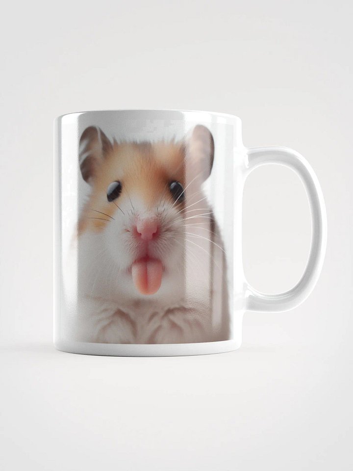 Rude Hamster #Humorous Glossy Mug - White product image (1)