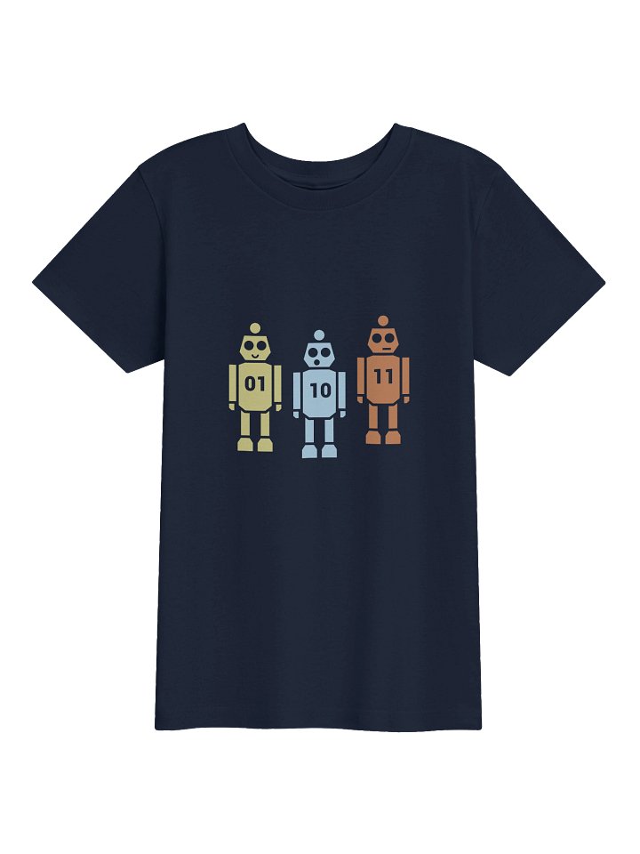 Robot Binary - Children's Shirt (Navy) product image (1)