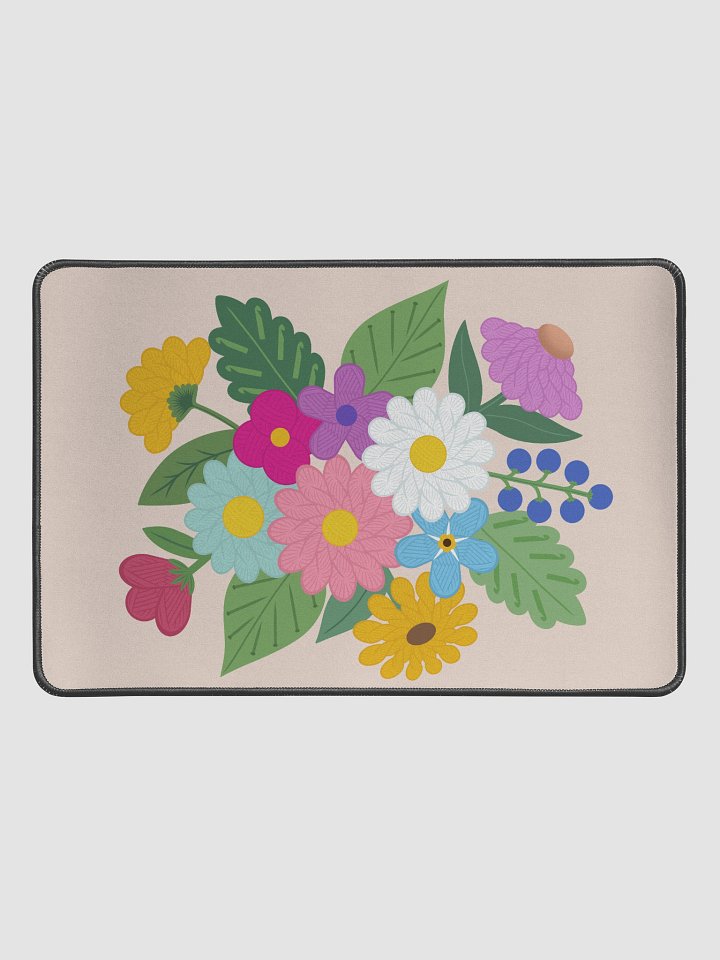 Floral Yarn Print Desk Mat 12"x18" product image (1)