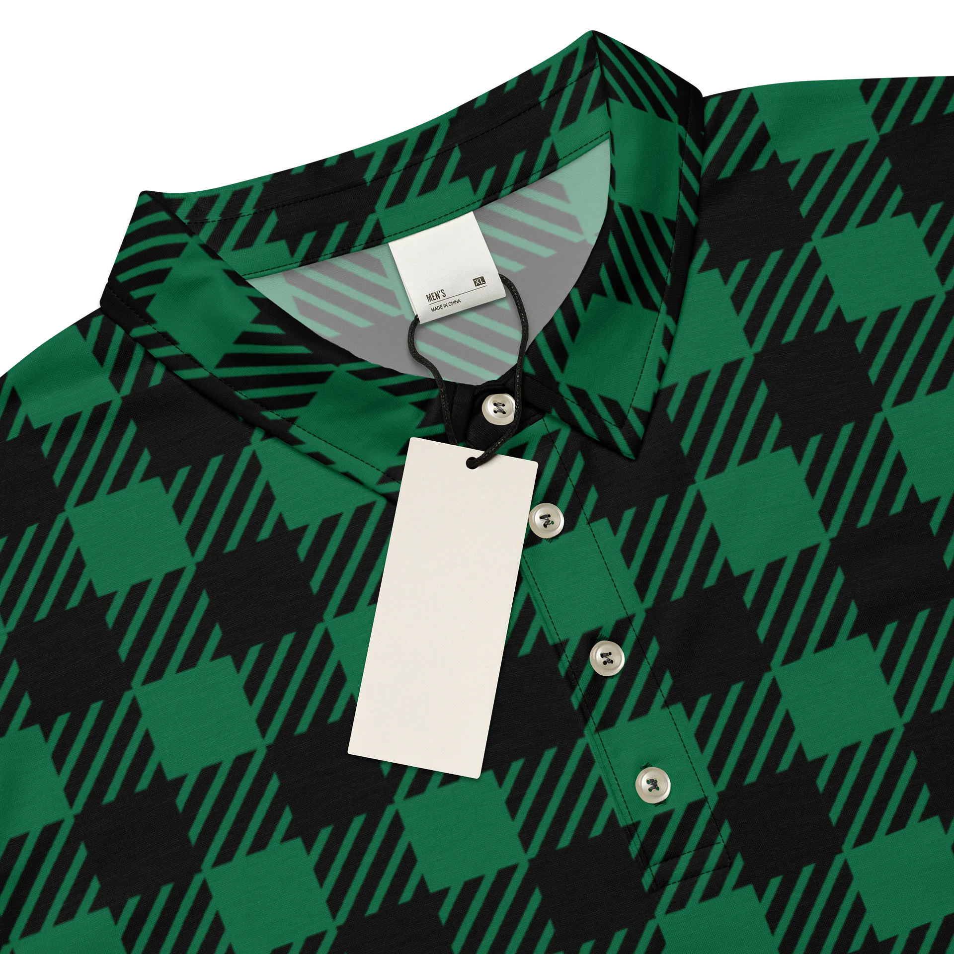 Midnight Check All-Over Print Polo product image (4)