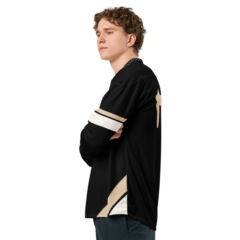Arabic Palestine Long Sleeve Jersey Tan Hockey Oversized product image (6)