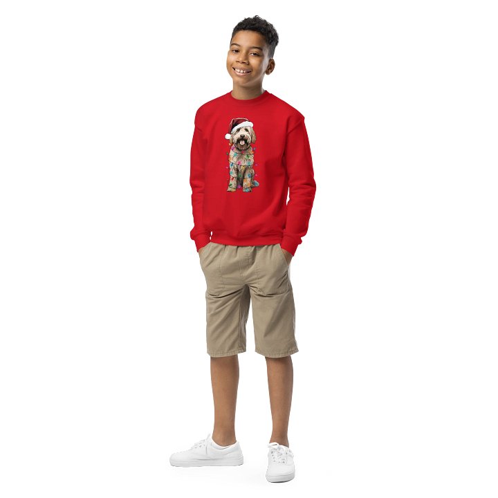 Funny Christmas Labradoodle Youth Sweatshirt product image (1)