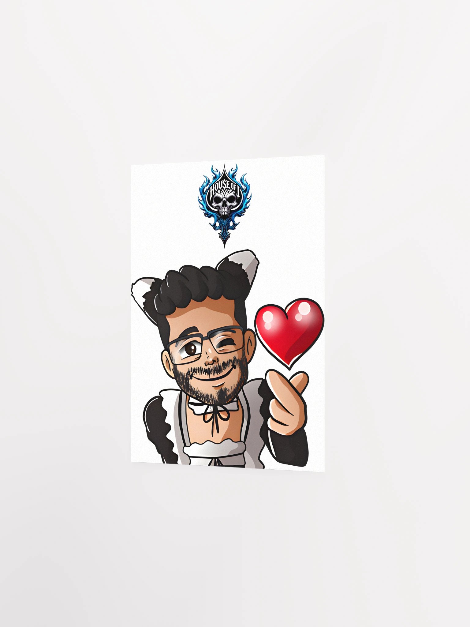 "Maid J " Heart Poster (Light) product image (2)
