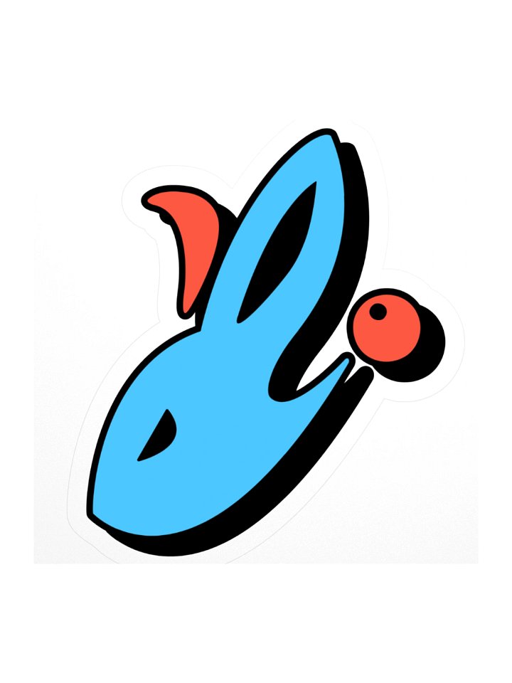 Kuneho Studios - Cartoon Clash Icon Logo Sticker product image (1)