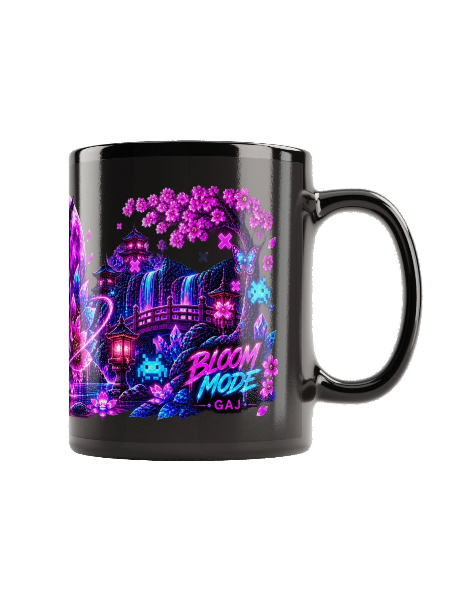 BLOOM MODE — Neon Sakura Gaming Mug product image (6)
