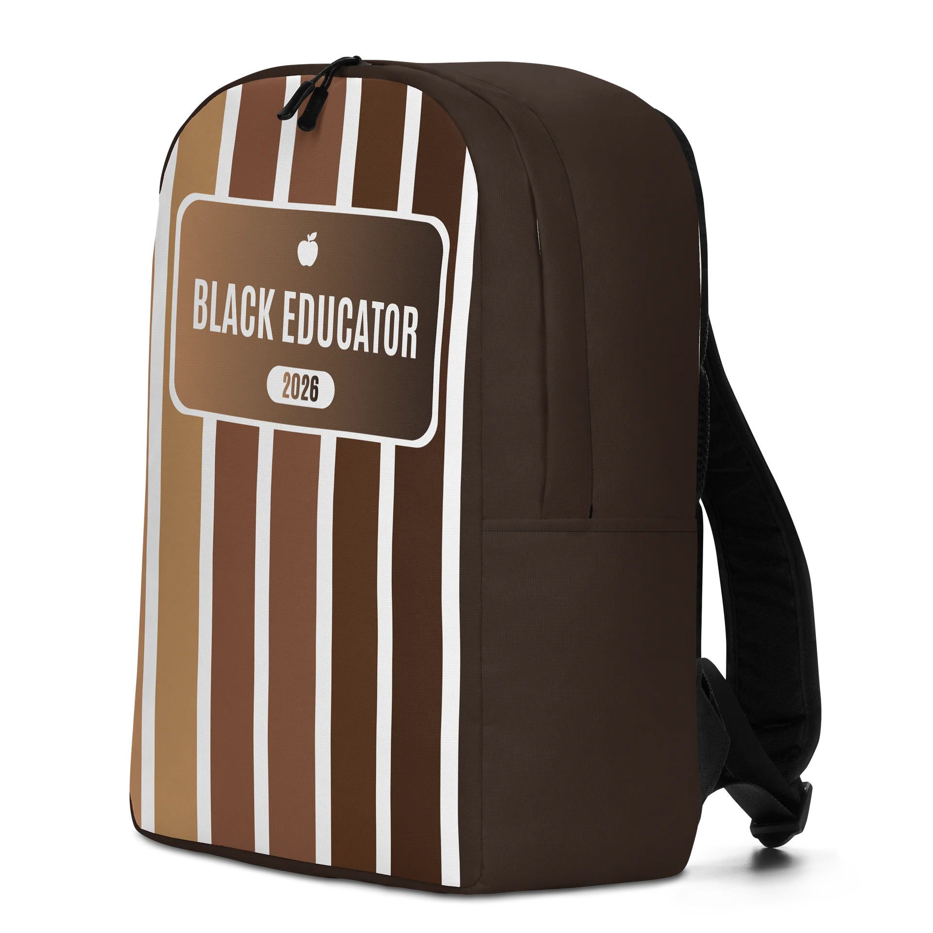 African American Teacher Backpack - Back to School Melanin Stripes Bag, Teacher Gift 2026 product image (2)