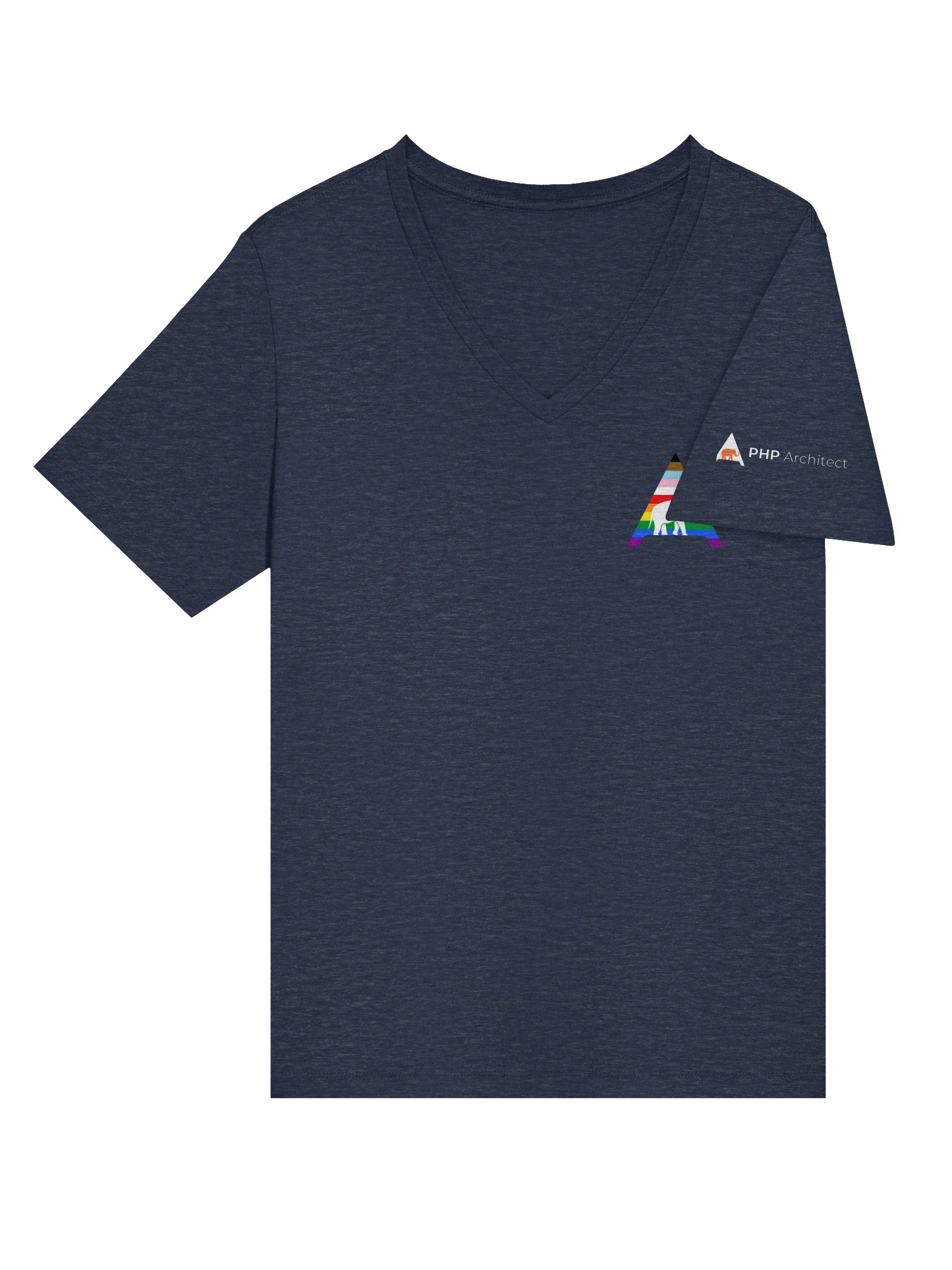Bella+Canvas v-neck (PHP Architect Rainbow) product image (19)