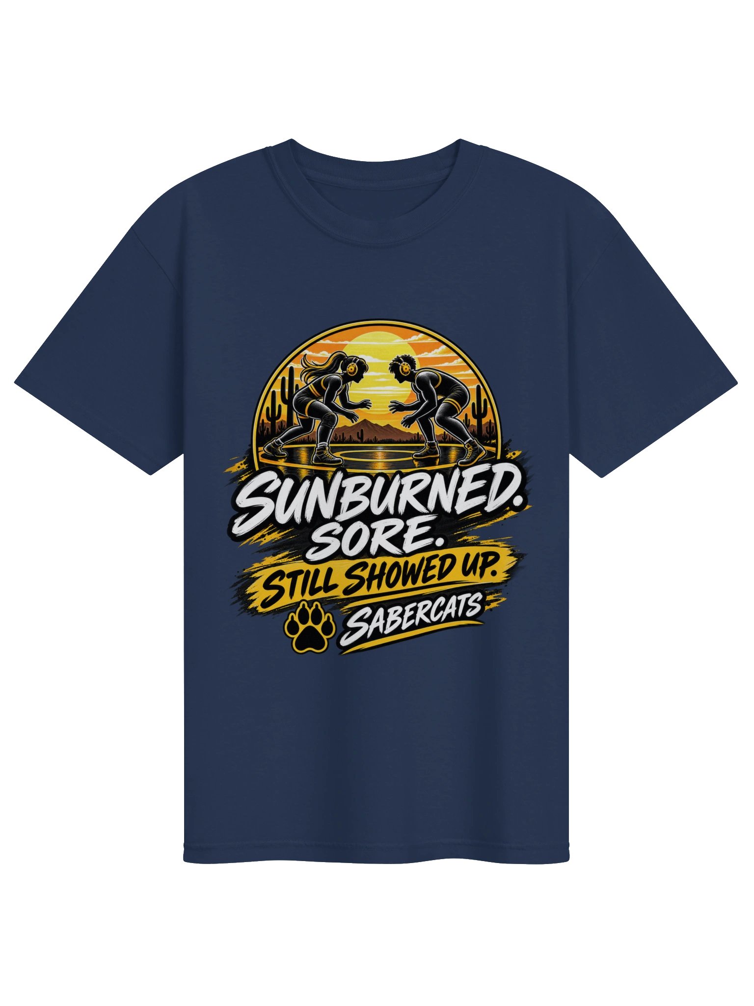 Sunburned. Sore. Still Showed Up. Sabercats Tee product image (2)