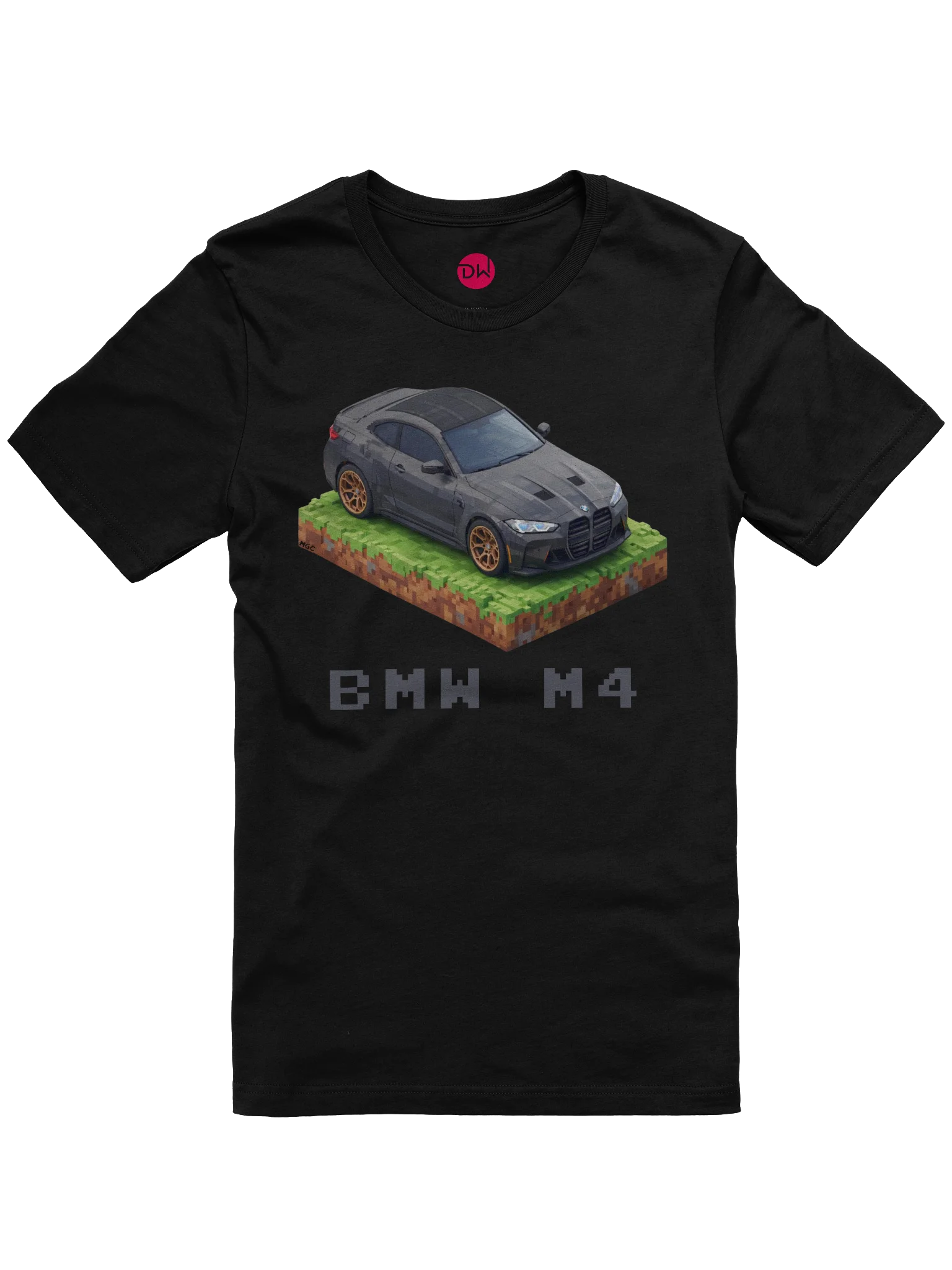 Black BMW M4 Shirt (Pixel, Retro, Minecraft) product image (9)