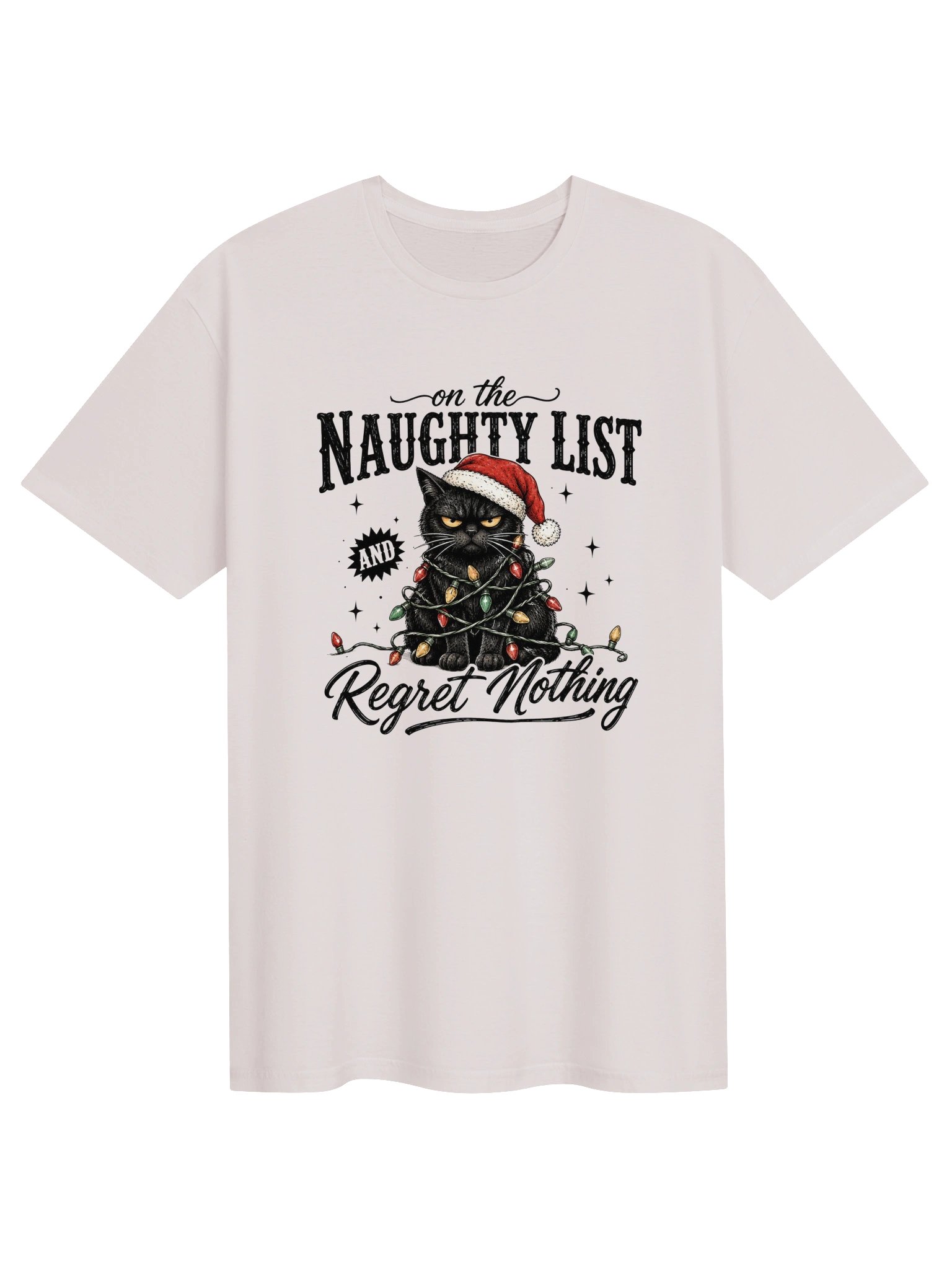 On the Naughty List & Regret Nothing T-Shirt product image (1)