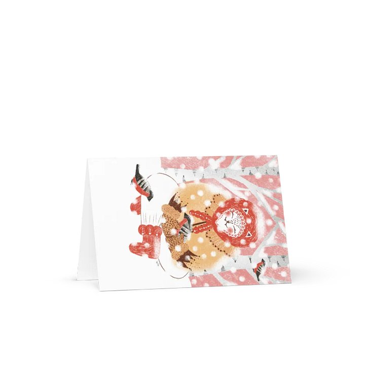 cat in the snow card product image (1)